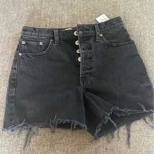 Abercrombie & Fitch Black Denim Shortd